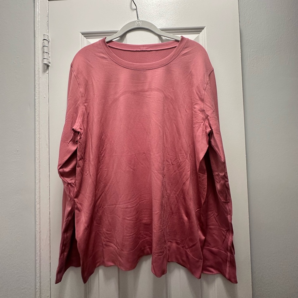 Pink Lululemon Swiftly Relaxed Long Sleeve